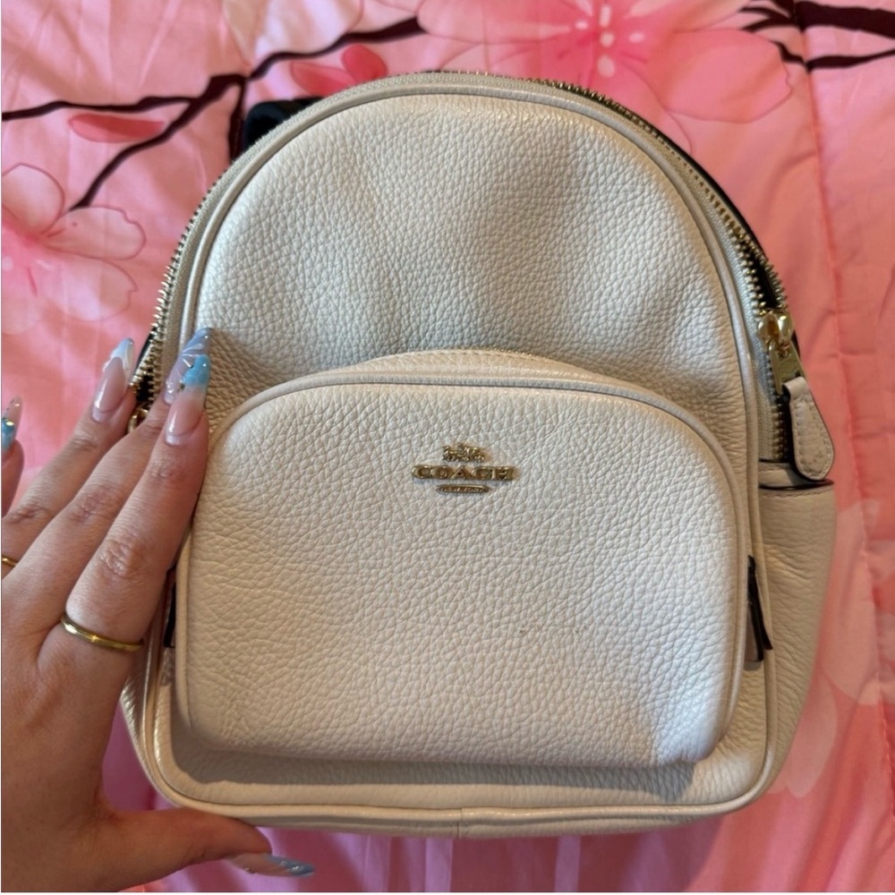 Coach Off-White Leather Backpack